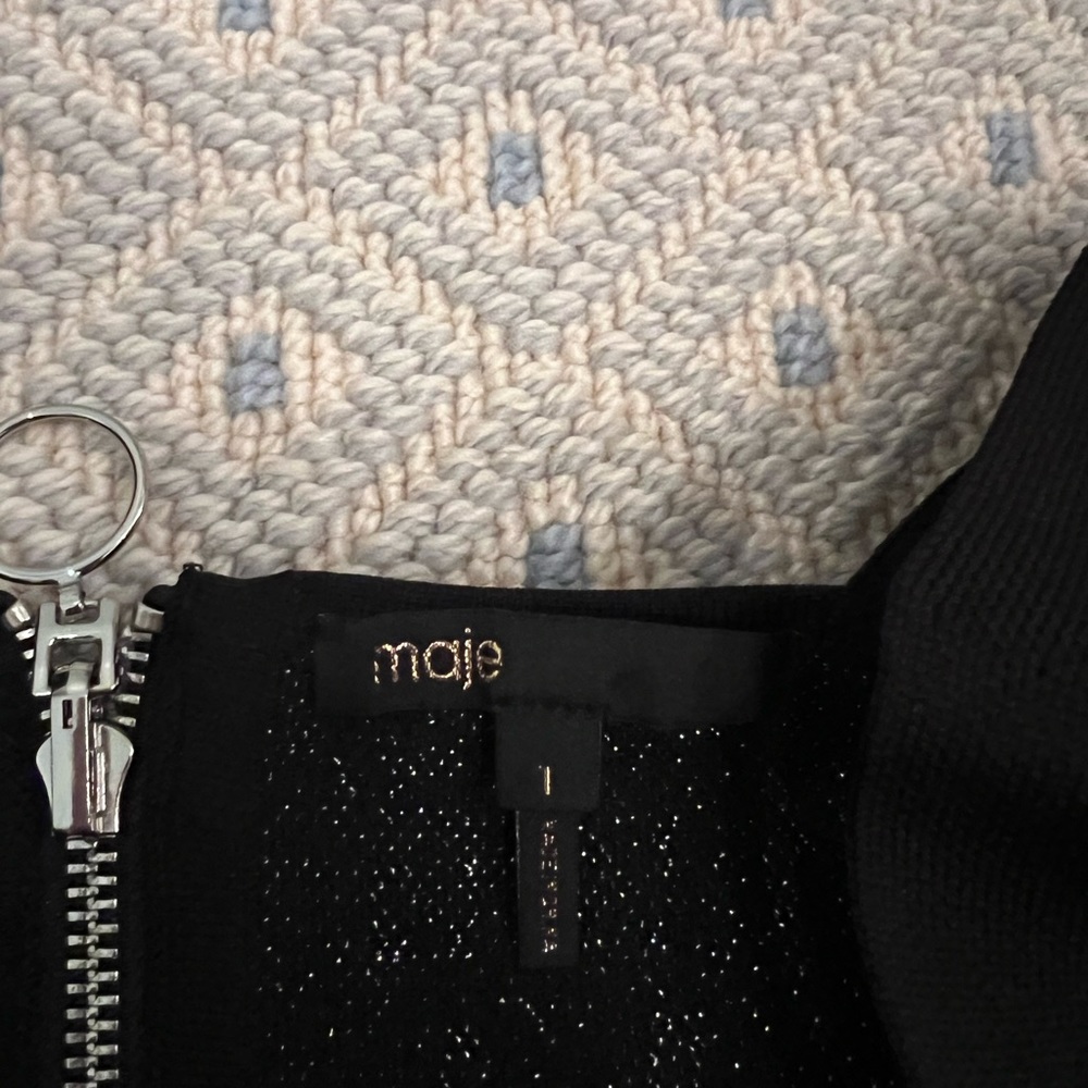Maje black dress size 1 (in-between 0-2)